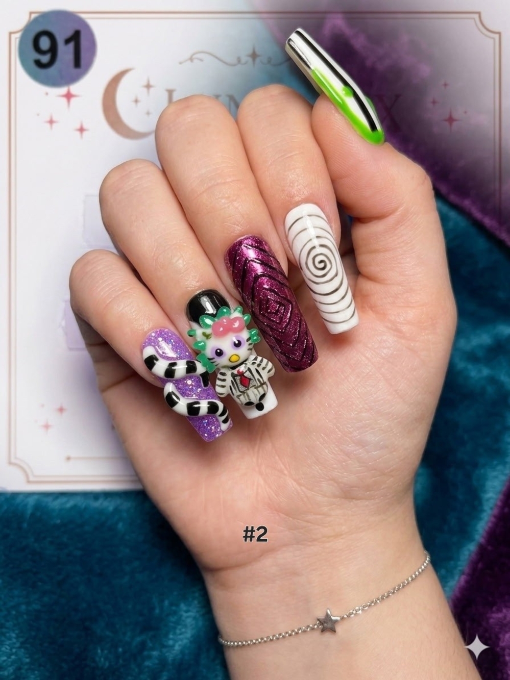 Custom Luna Luxe Press On Nails NWT